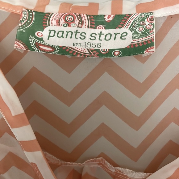 CHEVRON PRINT LONG SLEEVE BLOUSE - Picture 3 of 5